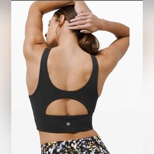 lululemon athletica Bra BlackCharcoal Sports Bra Padded Suze 6 Actuve Yoga